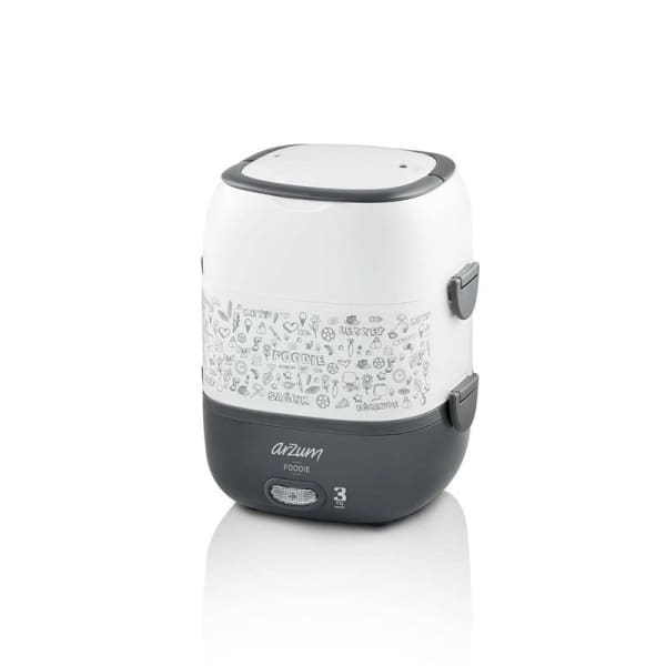 Boîte à Lunch ARZUM Moderne Foodie 270W-1.65L - Blanc & gris Boîte à Lunch ARZUM Moderne Foodie 270W-1.65L - Blanc & gris